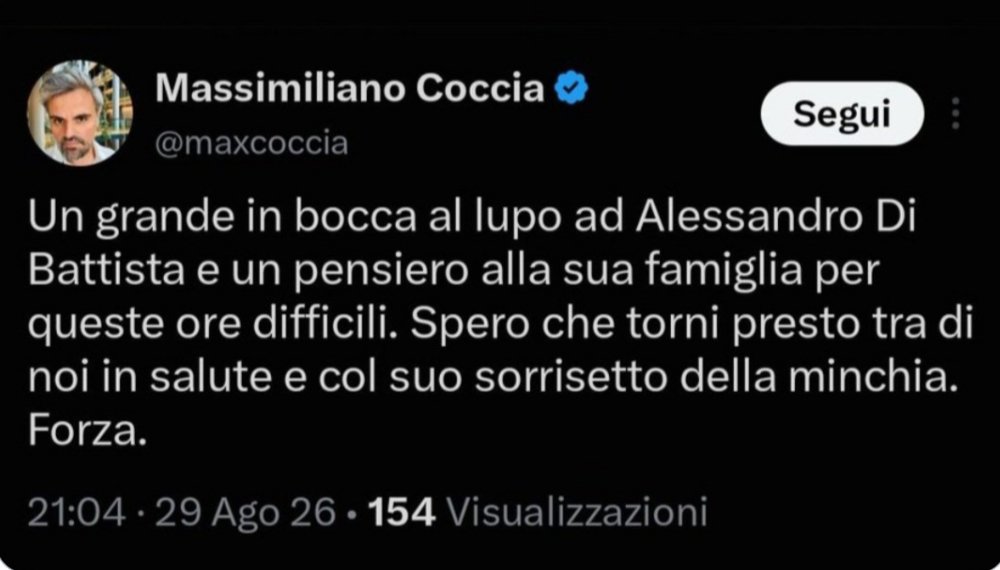 fawollo13's tweet photo. Massimiliano Coccia, marito di Pina Picierno e collaboratore di Linkiesta. Poi ha cancellato, il cuor di leone. 
#Dibattista https://t.co/4v8vIM88nx