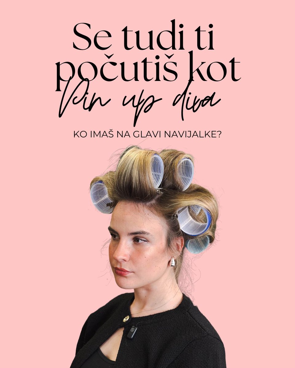 assoonn's tweet photo. Se tudi ti z navijalkami na glavi počutiš kot pin-up diva? Bujni lasje, volumen in klasične fen frizure so spet v trendu. Včasih je najlepši prav vmesni trenutek, ko se počutiš kot diva zlate dobe Hollywooda. https://t.co/fkrkLa6lrq