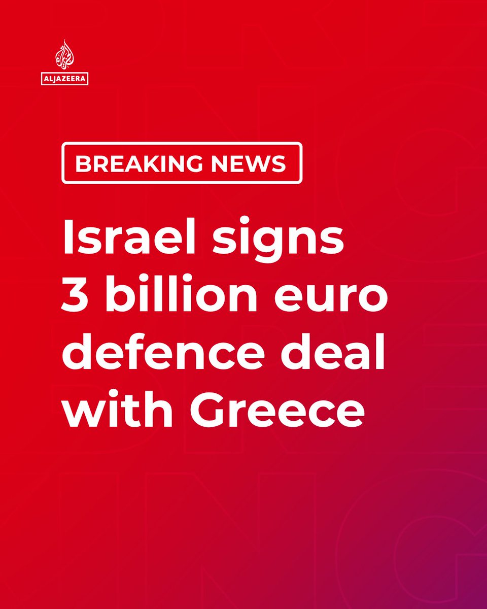 BREAKING: Israel and Greece Forge $3.48 Billion Defence Pact