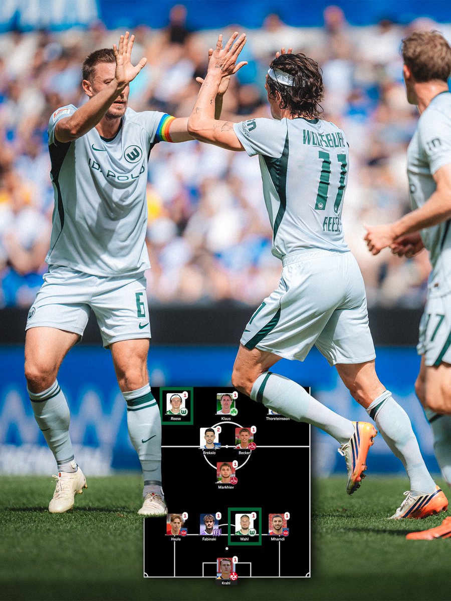 VfL_Wolfsburg's tweet photo. Hauke Wahl und Fabian Reese stehen in der Kicker-"Elf des Tages"! 👏 Fabi wurde zudem zum Spieler des Tages gekürt. 💚

#VfLWolfsburg https://t.co/43CA0IhBfB