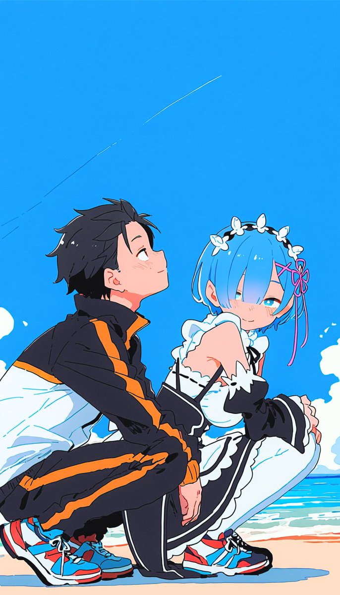 Asuka2007mm's tweet photo. リゼロでペアで描かれるキャラのランキングは
一位:レム✖︎ラム
二位:レム✖︎スバル
三位:エミリア✖︎スバル
四位:レム✖︎エミリア

百合かと思ったらスバル強い https://t.co/OdDihkDAfw