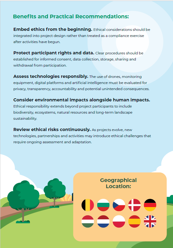 ReForestTweets's tweet photo. 🔎 Who owns farm data? How should AI & drones be used responsibly? And how do we protect people AND the environment?
ReForest Practice Abstract #7 explores how ethics can be embedded into #Agroforestry Living Labs from the start.
#ReForest #ResearchEthics #ResponsibleInnovation https://t.co/KtE4hO29kW
