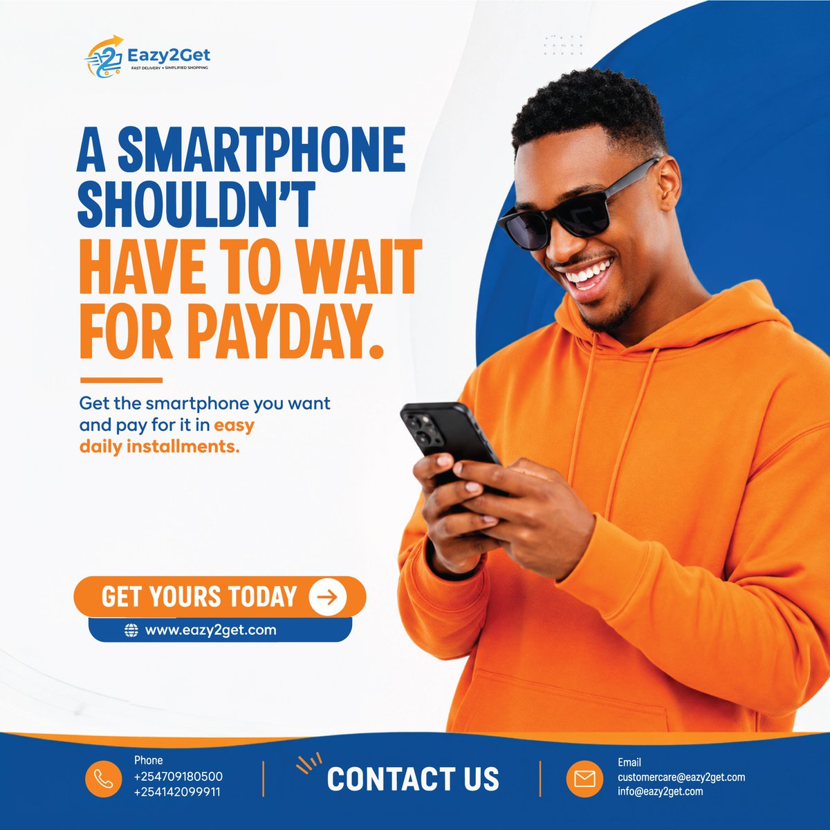 eazy2_get's tweet photo. Your dream smartphone shouldn’t wait for payday. 📱

Get the phone you want and pay conveniently through easy daily instalments.

🛒 Order Now: https://t.co/L8lYSllA5N
📞 +254709180500 | WhatsApp: +254142099911
#Eazy2Get #LipaMosMos #Smartphones #PayDaily #KenyaDeals https://t.co/EhIqn3Btbz
