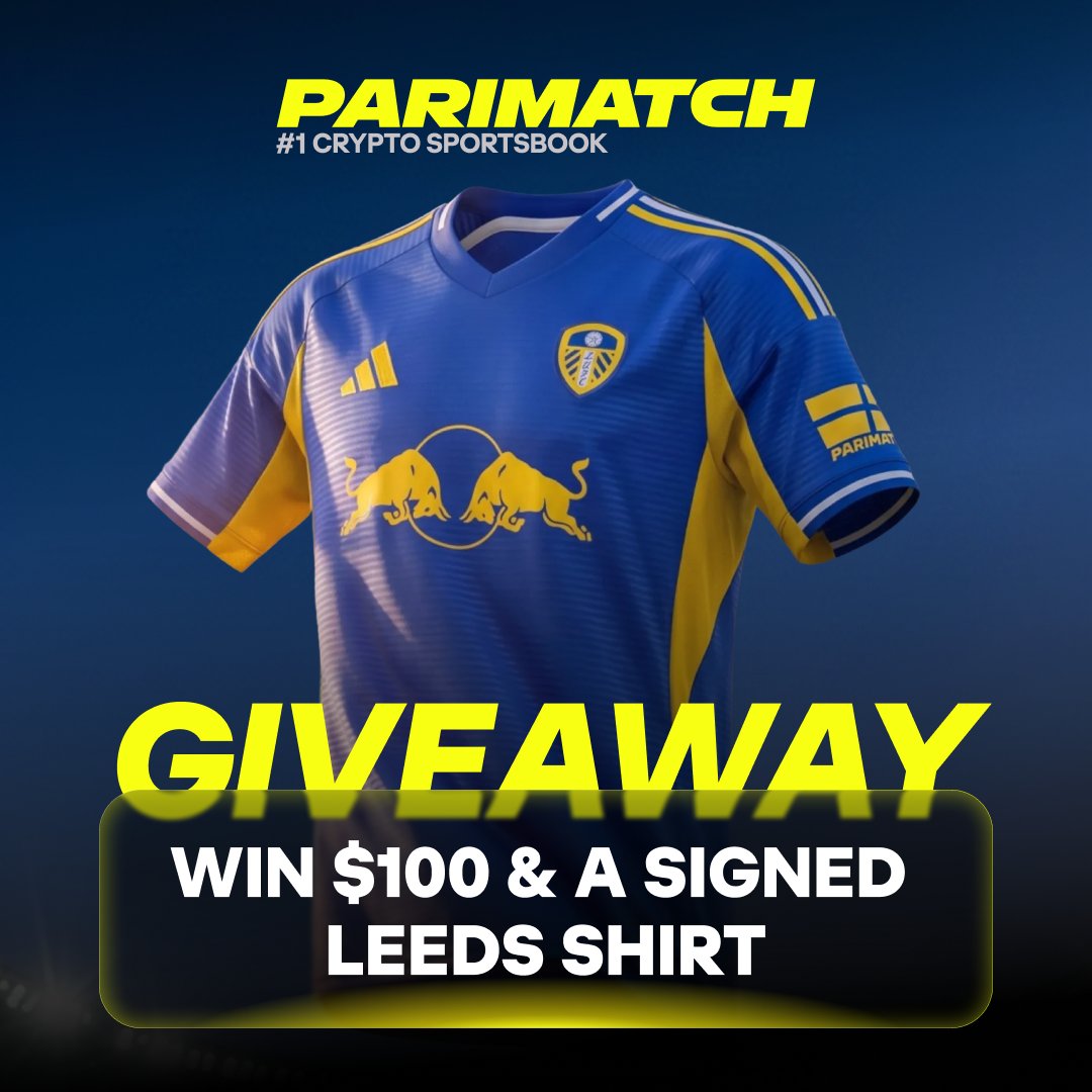 parimatch's tweet photo. $100 AND SIGNED LEEDS SHIRTS GIVEAWAY 👇

How to enter:

✅ Follow @parimatch
✅ Repost this post
✅ Hit like
✅ Tag a friend in the comments

On September 7, we'll pick 10 winners who will receive the prizes 🏆
#Parimatch #Giveaway #LUFC https://t.co/fBTG7gVOMZ