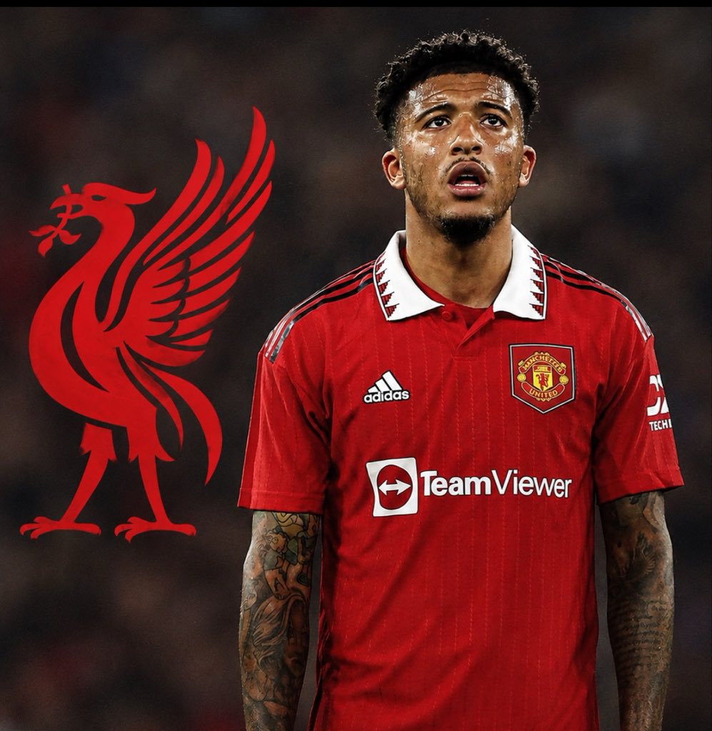 Greynki's tweet photo. ⚪️🔴💣🚨 Jadon Sancho, 26, is now a free agent and has emerged as a potential option for Liverpool on the right wing. LFC could explore a move and are considering whether to make contact with Sancho’s camp. One to watch closely. 👀 #LFC https://t.co/UXMGVdS3ix