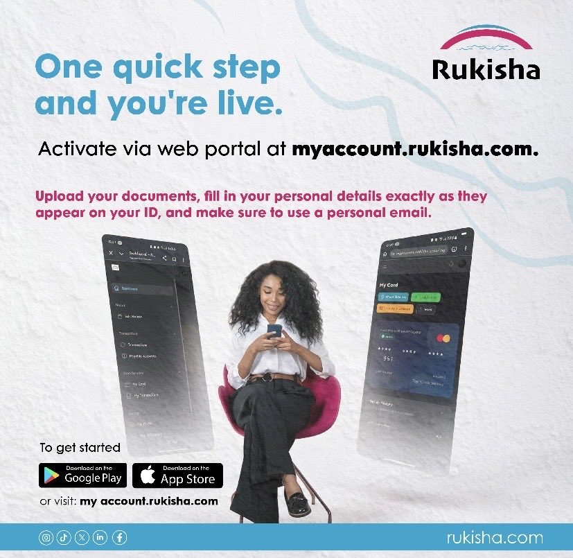 Rukisha_Kenya's tweet photo. Account activation with Rukisha is fully digitalized for your convenience. Visit the link in bio to upload your credentials and activate your profile securely.
Please ensure all submitted details align exactly with your identification documents for prompt approval.
#rukishakenya https://t.co/cgoqbt1W7y