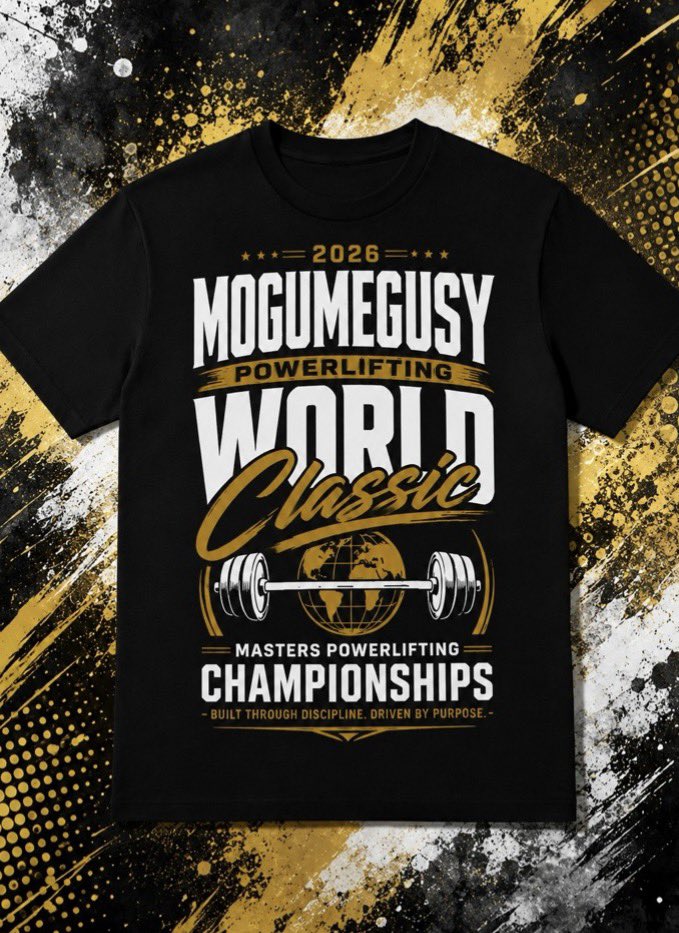 MOGUMEGUSY's tweet photo. この度10月にアメリカで開催される世界マスターズパワーリフティング選手権に出場する事になりました。

海外遠征ということもあり、大きな費用がかかるため「世界大会応援Tシャツ」を販売させていただくことになりました👕

出場するからには世界1位‼️

皆さんに応援頂けると嬉しいです‼️ https://t.co/O0RSIWa6h7