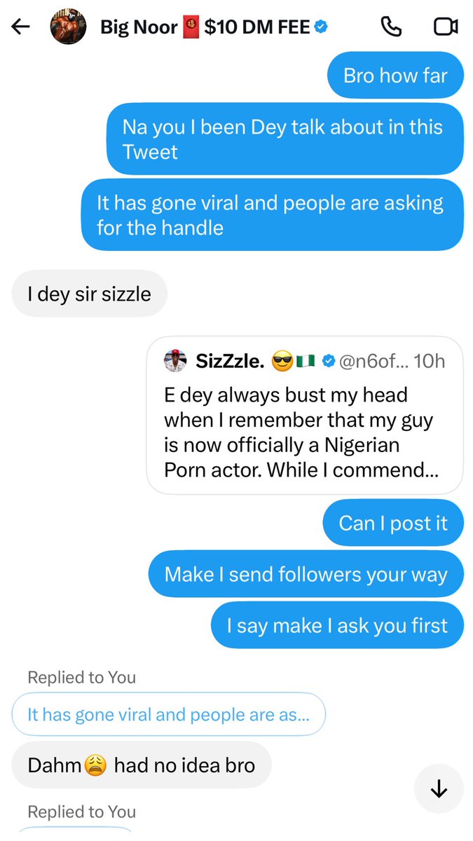 n6oflife6's tweet photo. For everyone under this Tweet asking about my friend who became a Pornstar. His Handle is @Bignoor_ Sorry for the delay I had to ask his Permission first. Pls
Support him and Subscribe to his Content Abeg. Thank you all. 😮‍💨✌🏽🇳🇬 https://t.co/ZsW71zU1OX