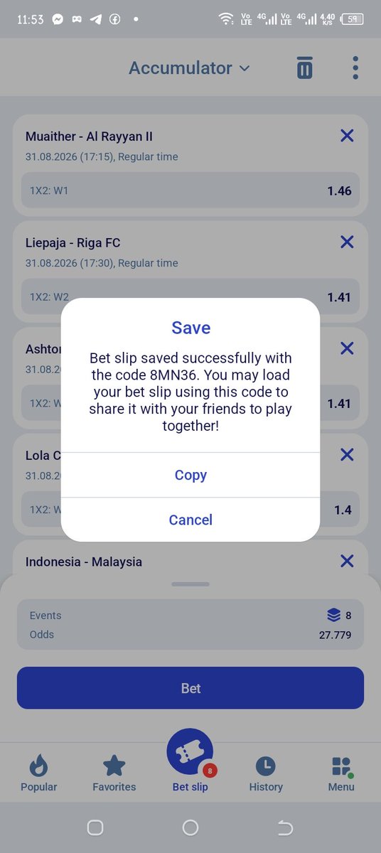 CoachMainoo's tweet photo. #Paripesa
27 odds 
Elite slip 1
Stake high
Code 👉8MN36

Sign up here
https://t.co/0kRqJe6r5c 
Download app
https://t.co/xbGaUX8FNR

Promo code 👉 BASIL20 https://t.co/vlcyRFNjl0