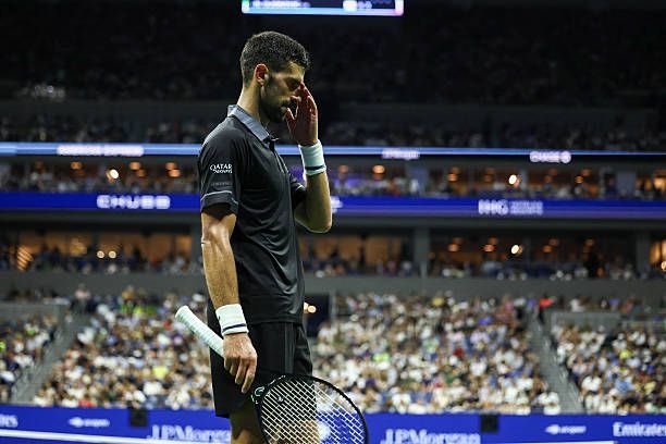 mundodotenispod's tweet photo. A mente quer 

O corpo não 

Quando resultados assim aparecem e dada a idade não sei se faz sentido querer jogar até 2028. https://t.co/iztLYVphWy