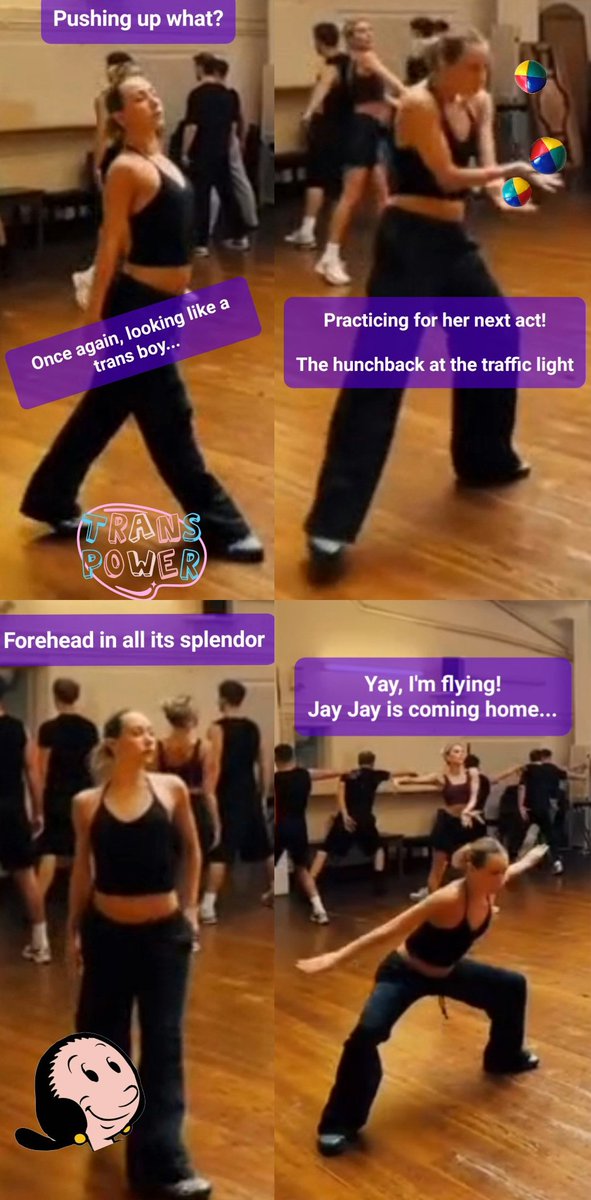 LukeyNewtsVibes's tweet photo. That choreographer sharing once more an old video. Olive Oyl showing us all her grace!
Yeap, that's #LukeNewton's shady little brat leech #antoniaroumelioti🥬the one that call herself PRO dancer...
#FameSeeker #Wannabe #SheDanced4AnHomophobicCult #FakePeople #ShallowPeople https://t.co/qShzPvoCgP