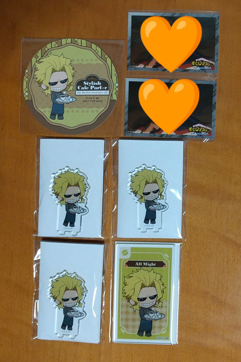 ___sakuxread___'s tweet photo. 【譲渡】
僕のヒーローアカデミア ヒロアカ
アニメイトカフェ アニカフェ
オールマイト

譲）①アクリルスタンド、②アクリルカード、③コースター

求）①500円、②400円、③200円 (+送料)

全てまとめての場合は送料不要。
PayPay不可、郵送のみ。
詳しくはプロカご確認ください。 https://t.co/AwmdsPILu6