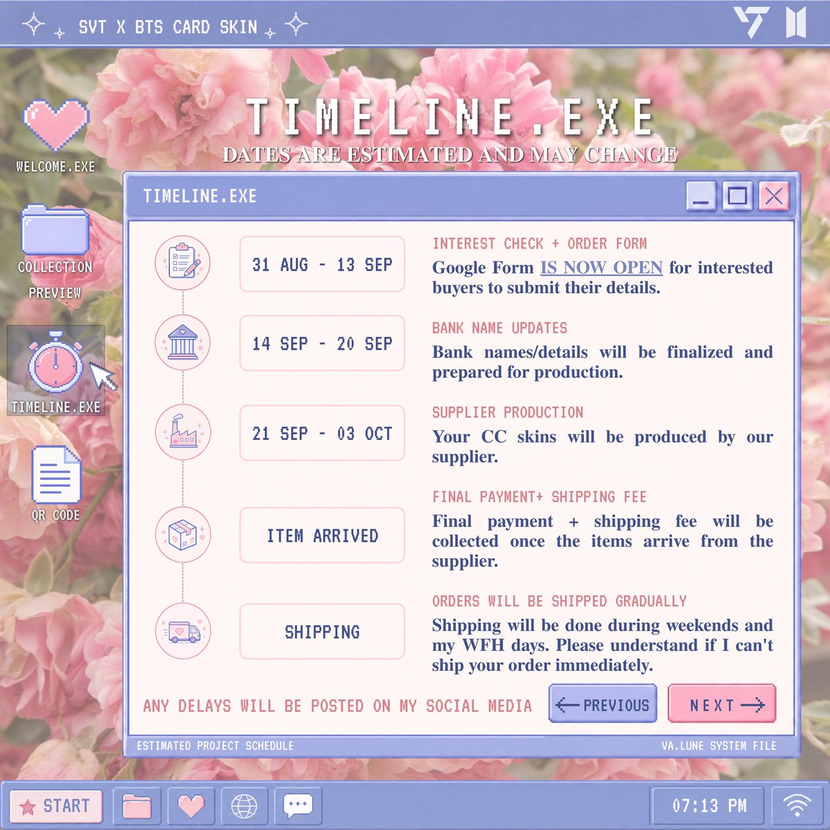 VALuneArt's tweet photo. 𑣲⋆ VA.LUNE CC SKIN COLLECTION — ORDER FORM IS NOW OPEN! ♡

We reached 20 orders faster than expected, so the order form is officially open! 🥹💗

Google Form: https://t.co/8LJsyO08dP

Thank you so much for supporting this little project! ᢉ𐭩

#SEVENTEEN #CARATS #BTSARMY https://t.co/Jd0bt0byWx
