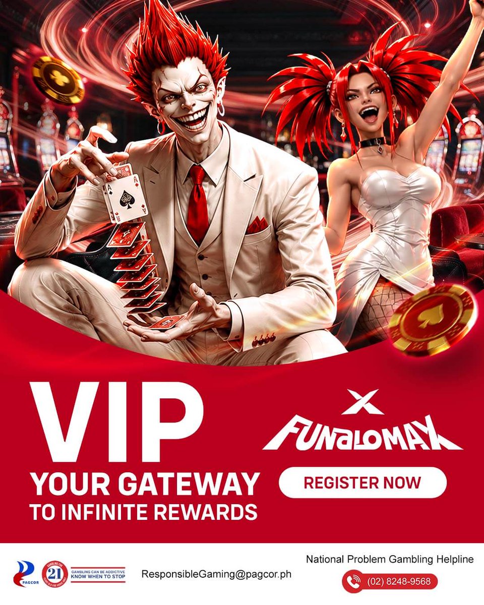 FUNaloMAX's tweet photo. Every bet you make now pays you back with VIP Exclusive Benefits. 🃏⚡

With FUNalo MAX VIP, you automatically earn MAX Points on slots, & live casino. Use your points to unlock Weekly Rebates, Monthly Rewards, and Exclusive Perks as you climb from Spade Rookie to Joker.

Register now and start earning: https://t.co/hSNTnKOsZC

#FUNaloMAX