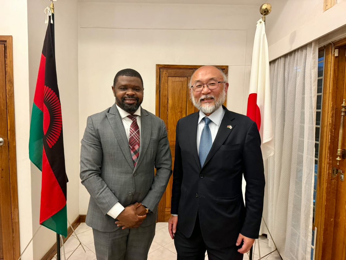 MACRAMALAWI's tweet photo. Japanese Ambassador to Malawi Naito Yasushi has called for stronger linkages between Japan supported youth innovation initiatives and Malawi’s National ICT Innovation Awards to create more opportunities for young innovators in both countries.

#MACRA
#QualityAffordableSecure https://t.co/ze3DpV9w0d