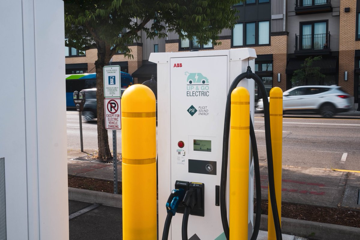 PSETalk's tweet photo. Need some juice? 🔌🔋

We've just launched our new PSE Up &amp; Go Electric Public Charging map to help you locate and explore PSE-owned charging stations across our service area! More chargers and capabilities to come!

Find a charge: https://t.co/jXMSJrJELH https://t.co/uB36oj9Pjs