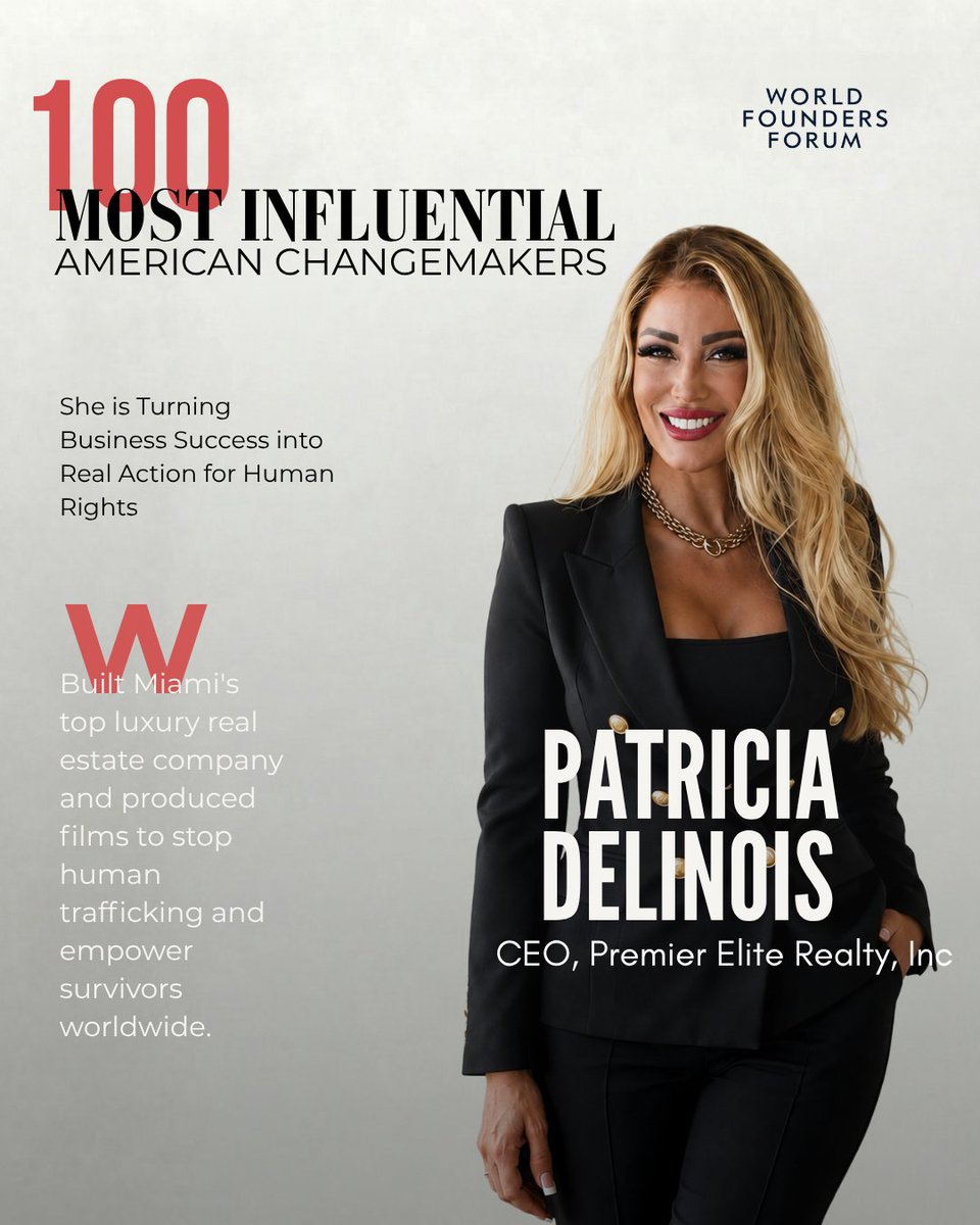 WorldFoundersF's tweet photo. She built Miami's favorite luxury real estate company.
Now she's taking Sisters of Vengeance to the 83rd Annual Venice Film Festival — as producer and lead actress raising awareness about human trafficking.
To get featured DM us. https://t.co/B2pCQuRhi1
