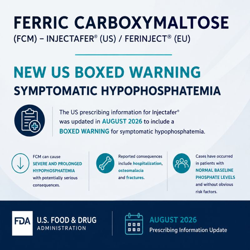 EllenvandeSand1's tweet photo. US safety warning for ferric carboxymaltose (FCM)!

En nu nog in Nederland en in andere landen! 

Veel artsen zijn totaal niet op de hoogte van hypofosfatemie door Ferinject waardoor ernstig zieke patiënten onnodig lijden. 

Dit moet stoppen!

https://t.co/6NfyE0EVuQ https://t.co/JWigsDnlOm
