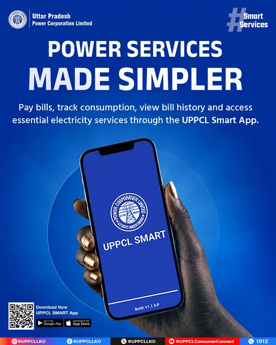 puvvnlbhadohi's tweet photo. Manage your electricity services with ease using the UPPCL Smart App. From quick bill payments and consumption tracking to viewing bill history, access essential services conveniently in one place. #UPPCL #SmartApp #DigitalUPPCL #ConsumerServices
@CMOfficeUP
@EMofficeUP
@aksharmaBharat
@mduppcl