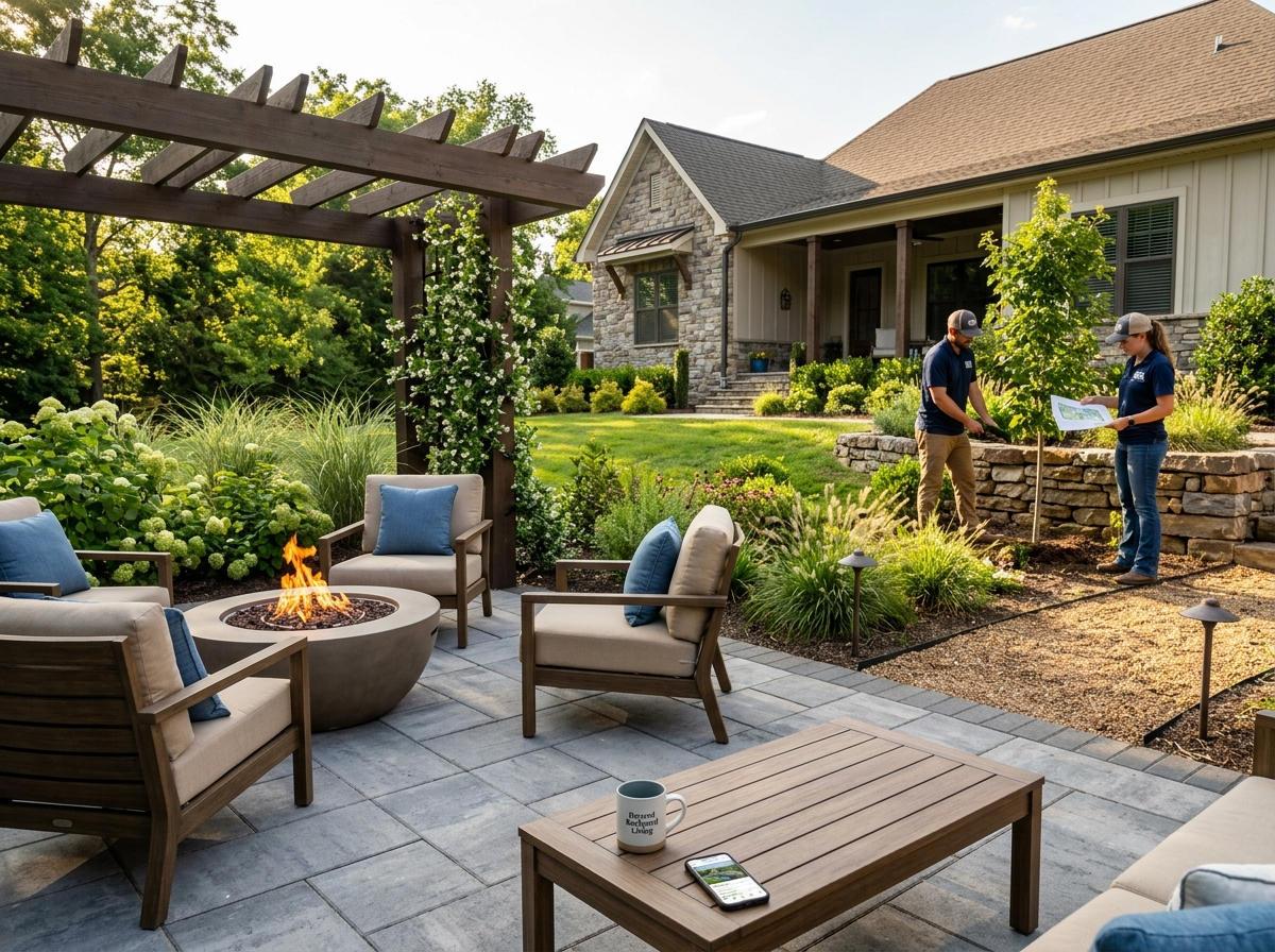 BeyondBackyardL's tweet photo. Planning a patio in Spring Hill? Choose high-density pavers or natural stone to withstand our Florida sun while staying cool and durable. The right material makes all the difference for your outdoor space. What style are you dreaming of? Let us know below! #PatioDesign https://t.co/1FRinL5hPN