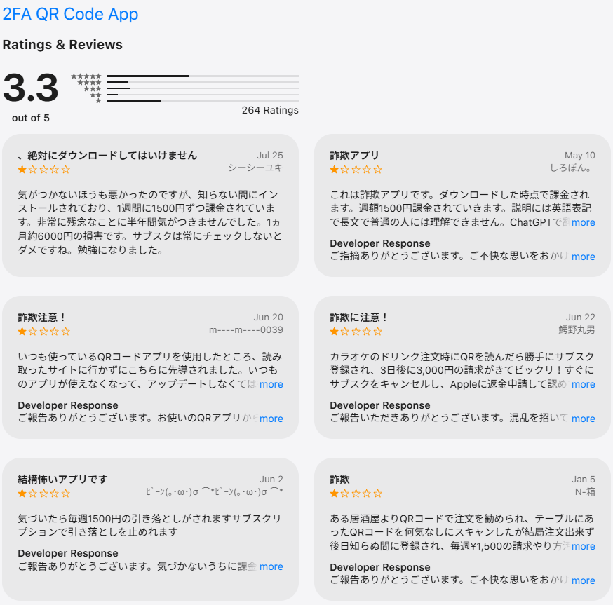 VillaFana_abcde's tweet photo. ⚠️2FA QR Code Appにご注意下さい‼️⚠️
親族のスマホ使用料金が妙に高いな？とショップに行って確認したところ、毎月約7500円のサブスク支払いが発生していました。調べたところ
＿人人人人人人人人人人人人人人人人人人＿
＞　1週間1500円課金の詐欺アプリ　＜
￣Y^Y^Y^Y^Y^Y^Y^Y^Y^Y^Y^Y^Y^Y^Y^Y^Y￣ https://t.co/U0rRgkYnuZ