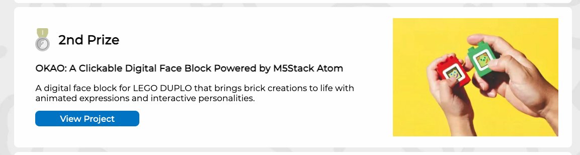 teamhackingpapa's tweet photo. この間応募したM5StackInnovation ContestではっきんぐパパのOKAOを2nd Prizeに選んでいただきました！！

ありがとうございます！！

https://t.co/SGSpEXJ3vy

#M5Stack #M5StackInnovationContest https://t.co/ZaVUohKdXi
