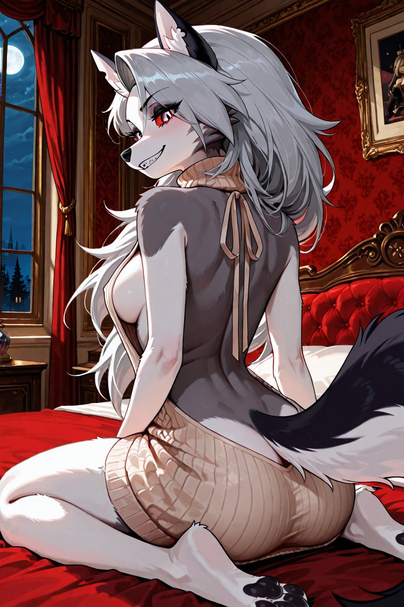 Simonworks37's tweet photo. #Loona #HelluvaBoss #AIart #furryart https://t.co/46QDPjpXiE