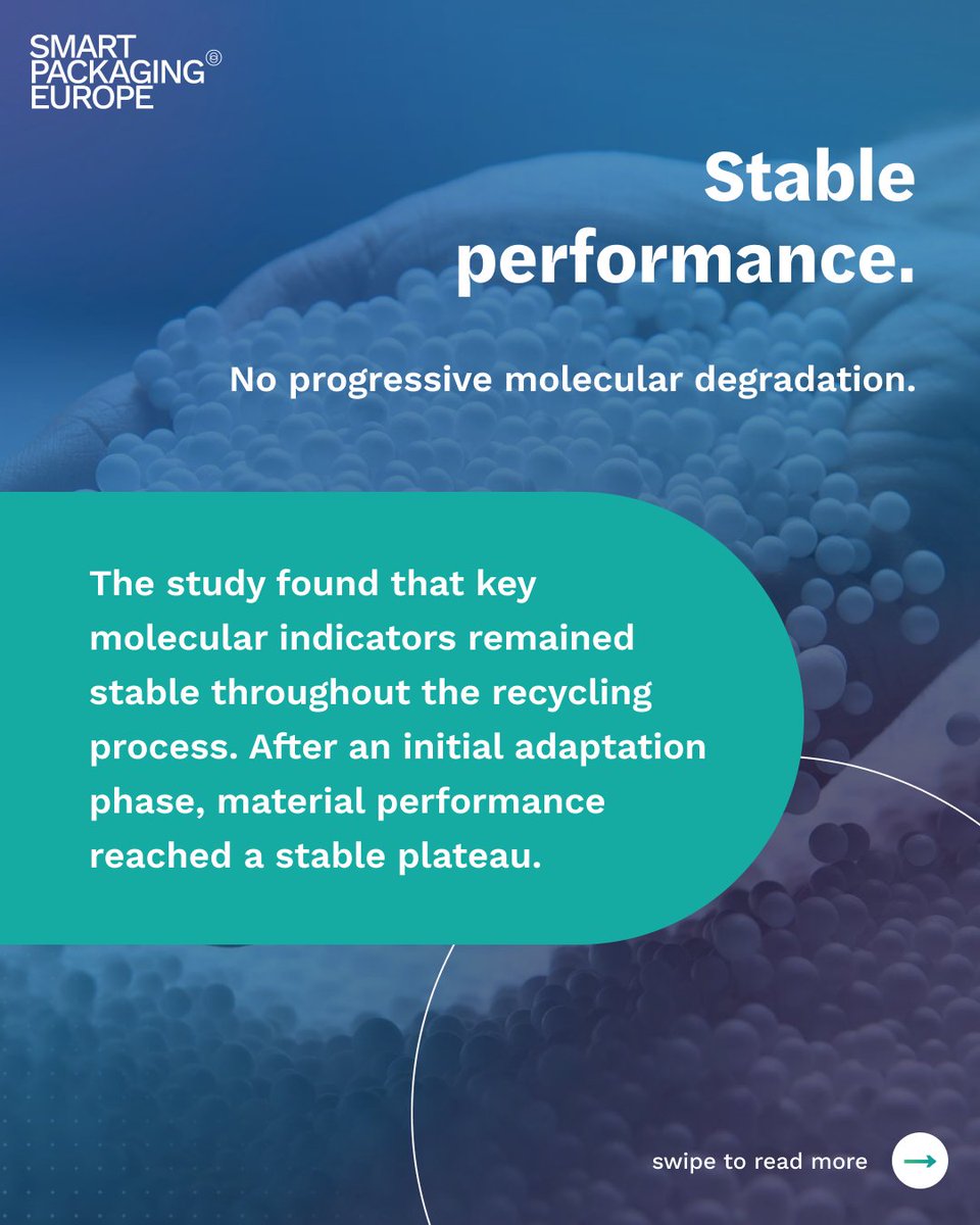 SmartPackEU's tweet photo. Can EPS be recycled repeatedly?
A peer-reviewed study from the University of Bayreuth shows that EPS maintains stable molecular properties across repeated mechanical recycling cycles under PPWR conditions.
📖 https://t.co/zOsHgv5yv4
#PPWR #Packaging #Recycling #EPS https://t.co/fcSI6di9eo