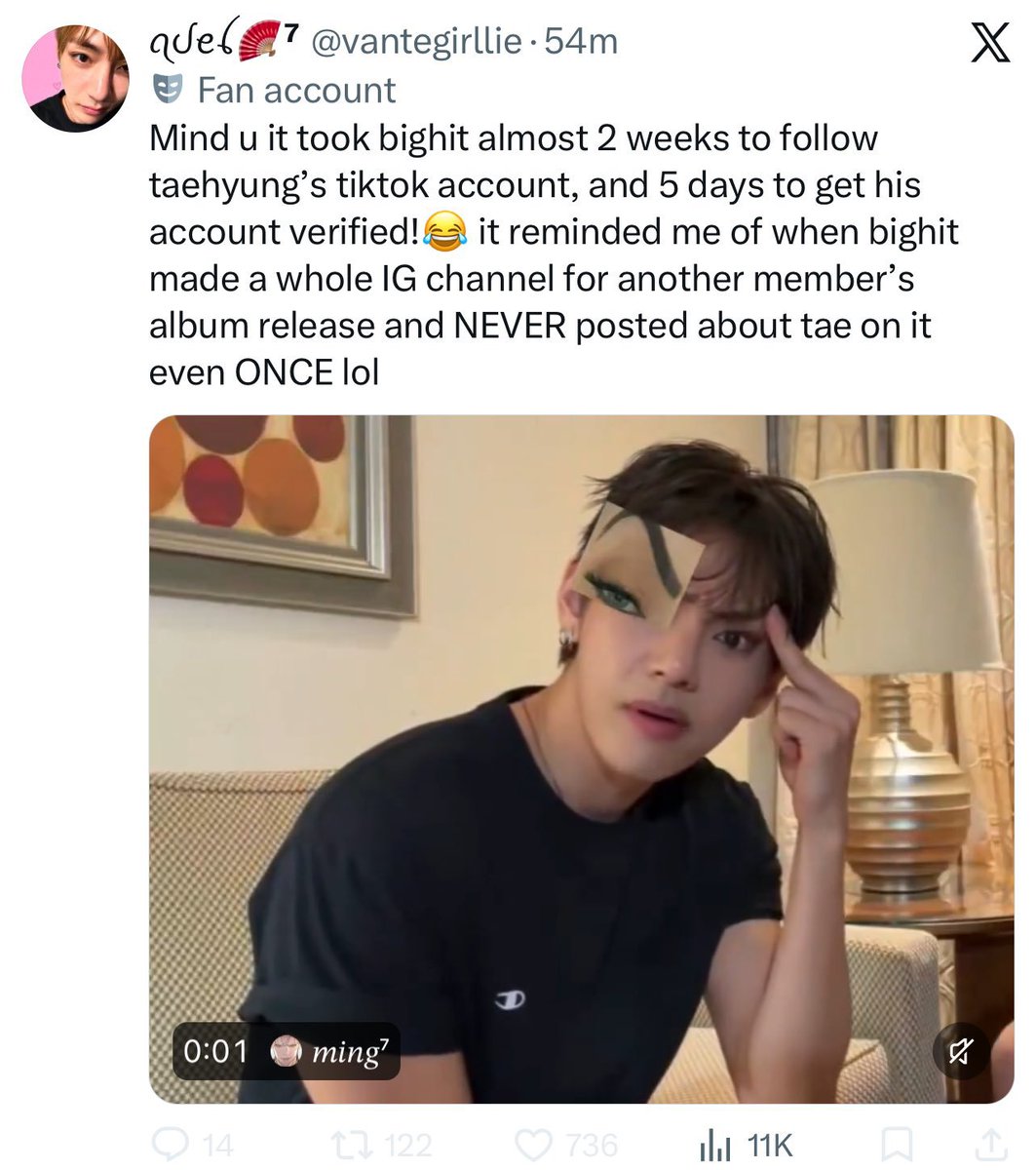 pjmnology's tweet photo. it took jimin 0 posts for them to have a mass meltdown over his tiktok account 😭 https://t.co/aeV1nhxhyZ