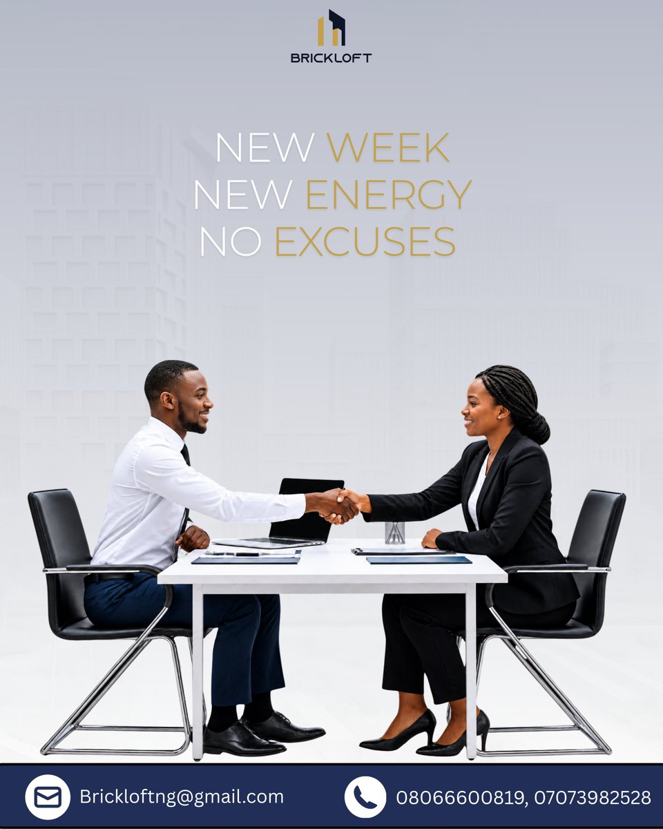 Brickloftng's tweet photo. Every successful project begins with the right partnership. This week, let’s build stronger connections, create lasting value, and turn opportunities into results.
No excuses. Just progress.

Happy New Week from Brickloft! https://t.co/79v5MTJ0OY