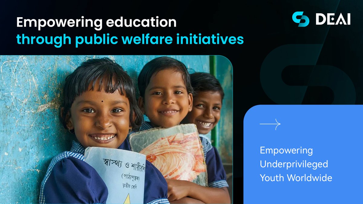 DEAI_quantum's tweet photo. #DEAI has launched a three-year global educational philanthropy initiative to provide aid to vulnerable communities in the Philippines, Ghana, and Brazil. The program funds school repairs, the procurement of learning materials, and teacher training to create safe. https://t.co/EBZ32ImBgU