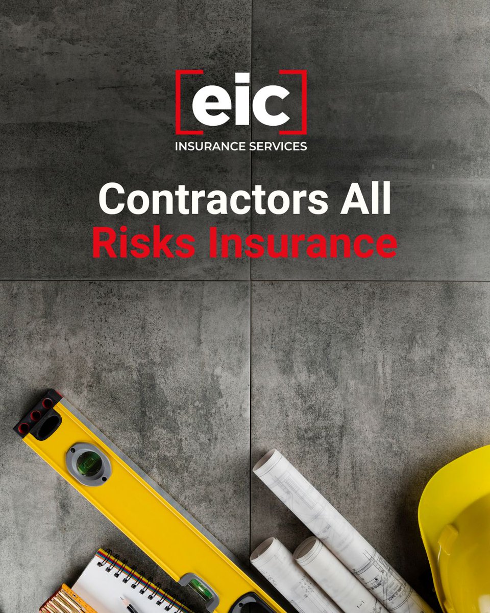 EICInsurance's tweet photo. Every project comes with risk. Make sure yours is covered.

Contractors All Risks Insurance from EIC protects your tools, materials and works in progress, so a setback on site doesn't become a setback for your business.

Get a free consultation with the team today. https://t.co/2vGNcKuiHL
