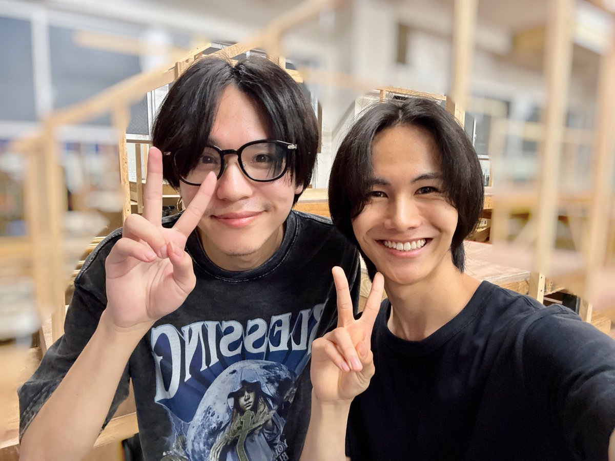 RYOSUKE_N_1101's tweet photo. #ろまたん
 お稽古行ってきました〜！！

2度目の共演のしょうさん&amp;かいりさん📸
初めましてからとても素敵な方々だったので、またお会いできて嬉しいです☺️

いよいよ明日は最終稽古！
最後まで気を抜かずに頑張ります🔥 https://t.co/Fk7tPbkpJy