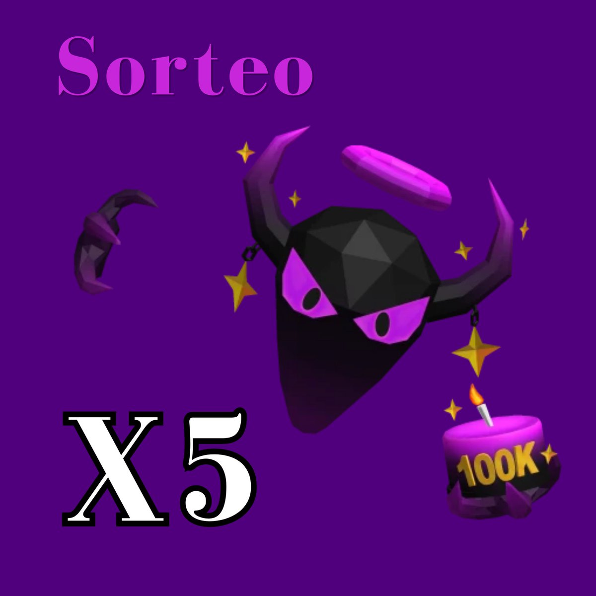 ElSinisterboss's tweet photo. ✨ Sorteo x5 Codigos del Sinister Ghost w/ 100k Members Cake

✅Requisitos: 
1. Sigueme @ElSinisterboss
2. Like y Retweet ❤️🔄
3. Sigueme en roblox: https://t.co/h5RtUldEnv
4. 💬Muestra pruebas y pon tu user de roblox https://t.co/kU2S3srFgX