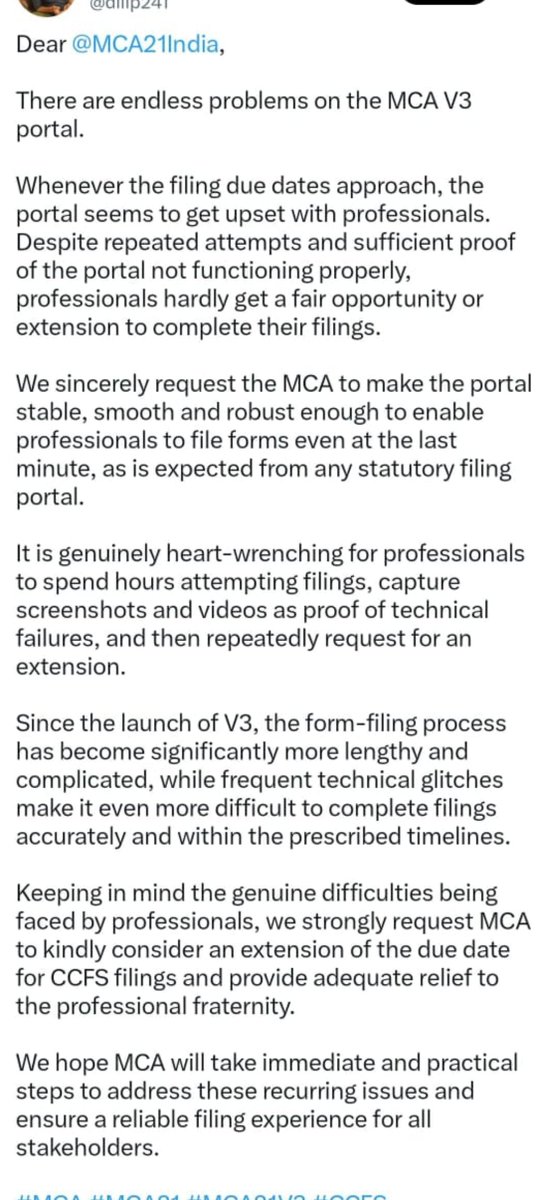 Balasub92921842's tweet photo. @MCA21India Kindly look into the matter... @HelpdeskMCA21V3 https://t.co/oFYvWQCOja