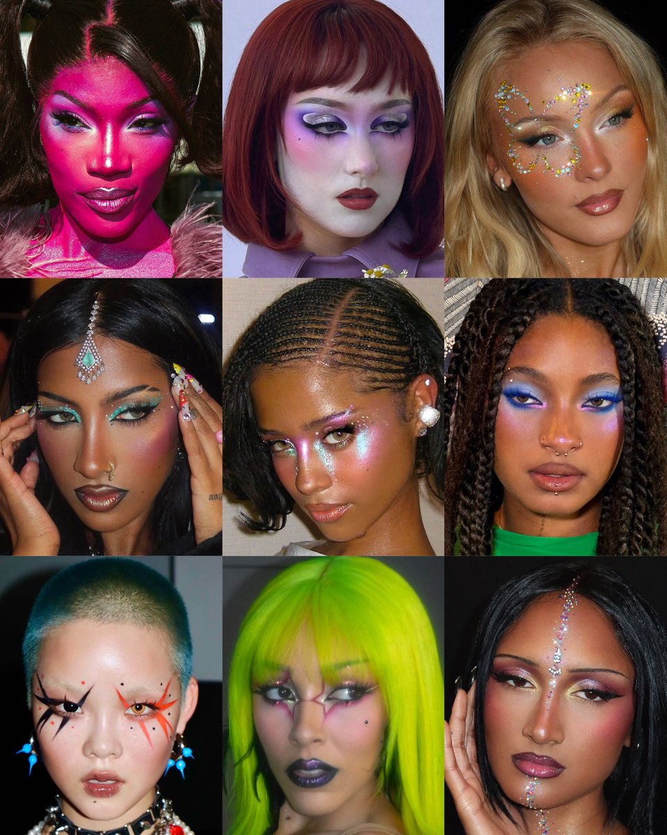 lovingcmila's tweet photo. fun make up looks are SO back. https://t.co/ZnwyqiUNpO