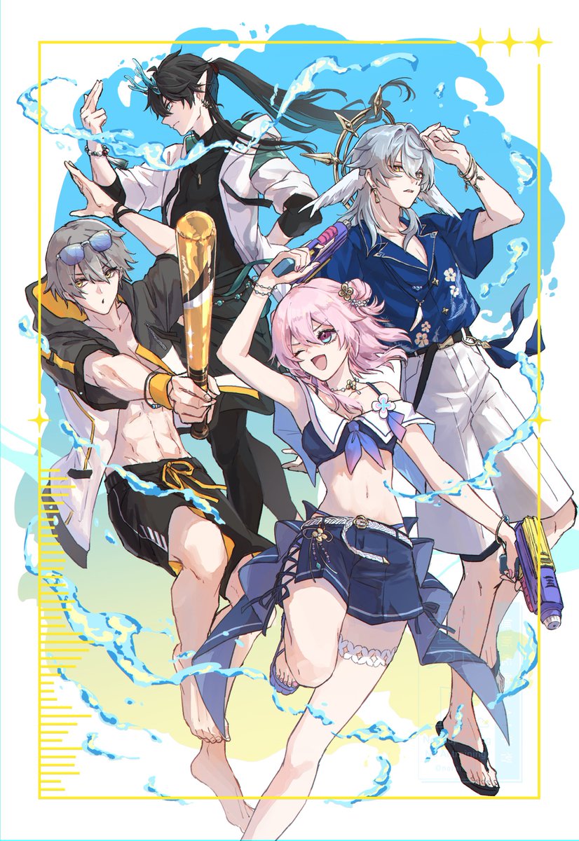 noraillust's tweet photo. 夏だ〜！！！

#HonkaiStarRail https://t.co/teUFVL4c7z