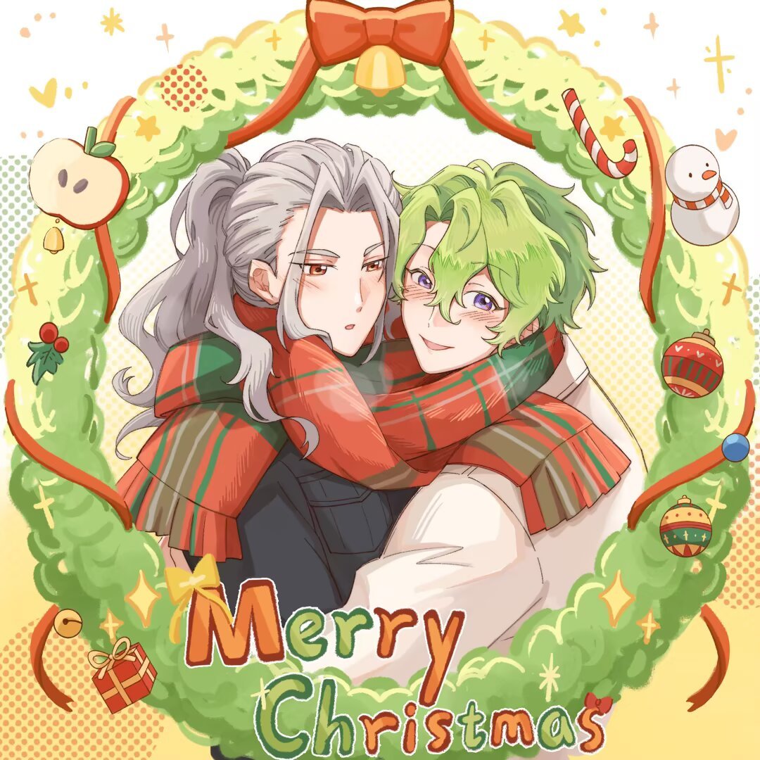 verdanyyy's tweet photo. 是去年的聖誕和今年的新年時候畫的💚🤍💚一起傳一下 https://t.co/xau9PmJQjk