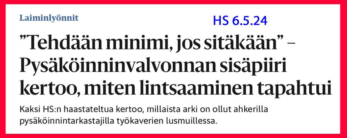 PauliVahtera's tweet photo. Julkisen sektorin suojatyöpaikat
Kun julkisen sektorin tai järjestön työntekijältä kysyy, mitä he oikeasti tekevät, onko työ tarpeellista ja onko työtä sopivasti, jokainen vastaa kuinka yhteiskunnalle tärkeää työtä he tekevät ja kuinka Suomi pysähtyisi, jos juuri hänen työnsä lakkautettaisiin.

Yksityisellä minulla oli työkaveri, joka kulki työhuoneesta toiseen kertomassa, kuinka hänellä on niin paljon töitä, ettei ehdi mitään tekemään. Tällaisia lintsareita työpaikoilla riittää niin julkisella kuin yksityiselläkin.

Olen paljon kirjoittanut julkisen sektorin naismaisterisuojatyöpaikoista. Tilanne on pahempi, mitä olen uskaltanut kirjoittaa. Tämä paljastui, kun sain julkiselta sektorilta suoraan tietoa siitä, miten asioita hänen työpaikallaan hoidetaan.

Kesällä lähteeni oli sijaistanut kolmea työtoveriaan yhtä aikaa omien töiden ohella. Työmäärä ei yksikössä vähene kesäisin. Onko työntekijöitä liikaa vai onko kyseinen päällikkö poikkeuksellisen tehokas? Hän on monta kertaa ehdottanut organisaation johdolle, että päälliköiden määrän voisi puolittaa. Mitään ei tietenkään ole tapahtunut.

Pitää jälleen kertoa, että julkisella sektorilla lomat, ”sairas”- ja muut poissaolot vastaavat kolmen kuukauden työtä vuodessa (töissä yli 15 vuotta). Kun loma-aikoina palkataan sijaiset hoitamaan työ, julkisella tarvitaan 11 työntekijää, jos yksikössä on töitä kahdeksalle. Yksityissektorilla 8 ihmisen töihin ympäri vuoden riittää 9 työntekijää.

Julkisen sektorin päälliköt eivät anna potkuja omille alaisilleen, koska silloin heidänkin päällikköpalkkansa on vaarassa. Jos alaisia on vain vähän, altistaa päällikkö itsensä alttiiksi irtisanomiselle.

Konsultit tekevät päälliköiden työt
Julkisen sektorin kokemusasiantuntija kertoi, miten julkisella käytetään hyvin kevyin perustein konsultteja. Etenkin uudet päälliköt ulkoistavat tehtävänsä konsulteille, jotka saavat tehtäväkseen keksiä pyörä uudestaan.

Jos konsulttia ei palkata, kootaan työryhmä keksimään pyörä uudestaan. Nämä päälliköt nimitetään useimmiten poliittisin perustein, minkä vuoksi saadaan liian paljon osaamattomia nyhveröitä, jotka eivät osaa edes omaa työtään.

Pari vuotta sitten Helsingin pysäköinninvalvonnan päälliköt eivät tienneet, miten ja missä alaiset työskentelevät. He palkkasivat konsultin selvittämään asiaa. Eli valvonnan omat päälliköt palkkasivat konsultin tekemään omia töitään.

Paljastui, että valvontatapahtumia kirjattiin paikoissa, joissa ei voi edes pysäköidä: Kulosaaren sillalla, Kehä I:llä ja huoltoasemilla. Havaittiin, että aikaa vietettiin jopa sellaisilla huoltoasemilla, joissa pysäköinninvalvonta oli ulkoistettu yksityiselle yritykselle. HS:n haastattelema pysäköinnintarkastaja kertoi, että osalla tarkastajista ei ole mitään kiirettä, eikä heitä kiinnosta työnteko.

Päällikön tehtävien perusasioita on toimia työnjohtona, joka jakaa tehtävät ja valvoo niiden suorittamista.

Yksityissektorilla konsultin tilaaja olisi löytänyt itsensä kilometritehtaalta alta aikayksikön.

https://t.co/izom5qR3Y8