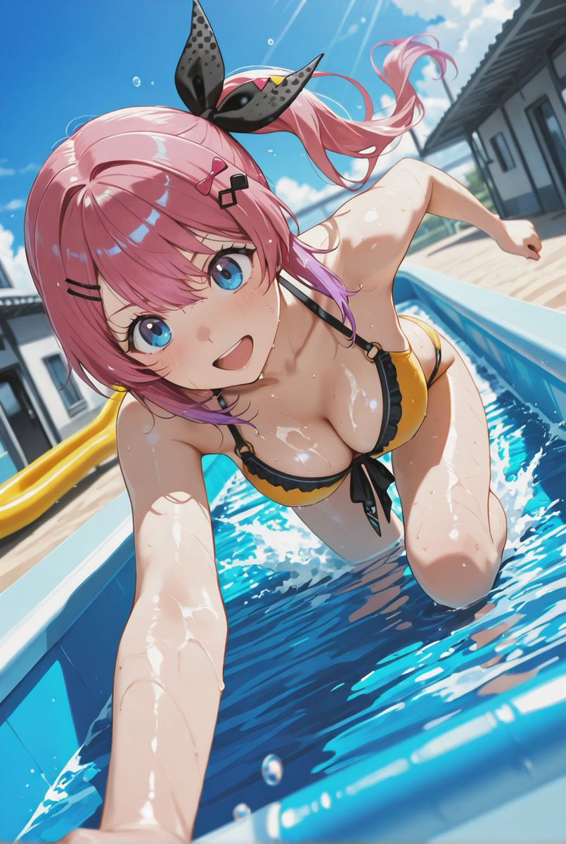 Just_Luck_X's tweet photo. 水着　めるち２ https://t.co/cC4NmYeY9A