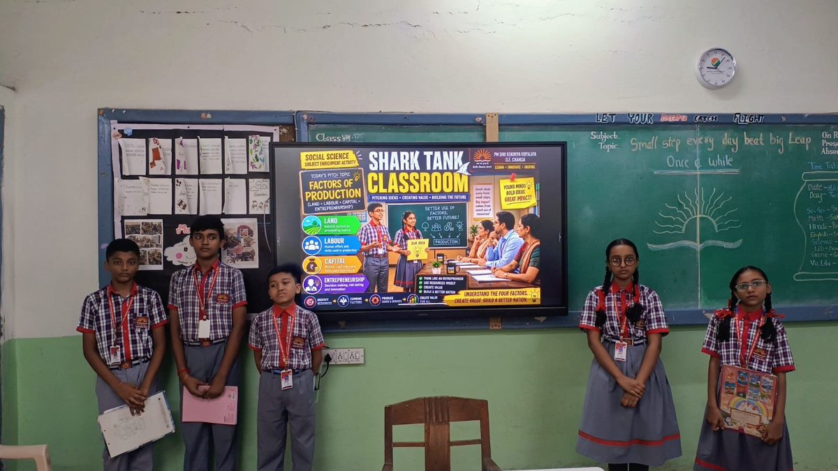 KendriyaF's tweet photo. Students stepped into the roles of young entrepreneurs, presenting innovative ideas, developing business pitches, and answering questions from the “Sharks.” The activity encouraged creativity, critical thinking, communication, teamwork and an entrepreneurial mindset. https://t.co/SQKXfJzZzG