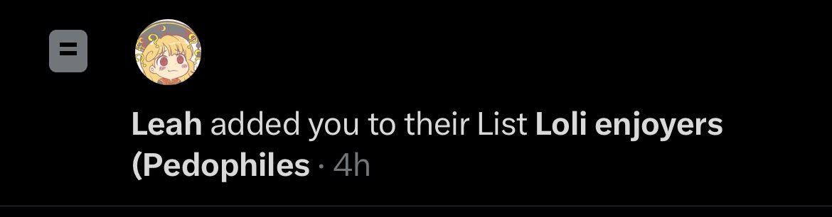 nbaDevii's tweet photo. Unironically antis just adding me to a group of other cool people lol https://t.co/E0FqnuVTmC