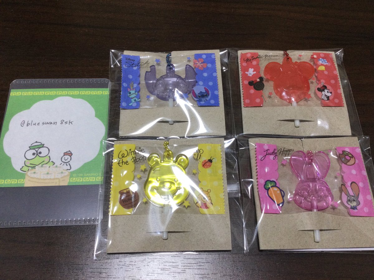 blueswan8sk's tweet photo. 【交換】ディズニーキャラクターズ　キャンディチャームズ　グミ

譲:スティッチ、ジュディ、ミニー、プー

求:ベイマックス
→決まり次第エイリアン、ニック、マイク、サリー

各1求めております。
郵送を希望しております。
検索からもお声掛け下さい。
宜しくお願いいたします。 https://t.co/EKNFEVQ7Fe