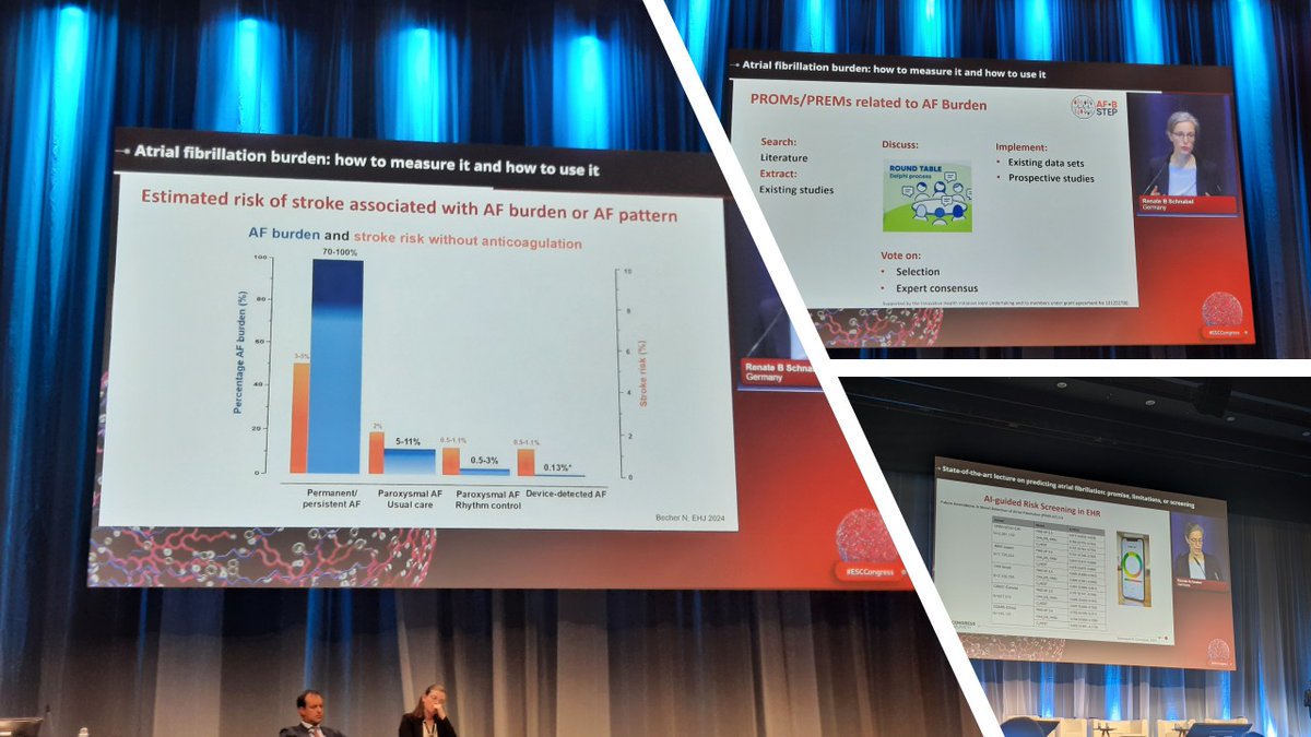afnet_ev's tweet photo. ๐คฉ Inspiring presentation by Prof. Renate Schnabel on โAtrial fibrillation burden: how to measure it and how to use itโ at #ESCCongress2026. ๐ซ
Very interesting insights with clear clinical relevance!
#AFBSTEP #AFBurden #AFib #DigitalHealth #EUResearch #AFNET @UCCS_HH https://t.co/RiGz5ncwxx