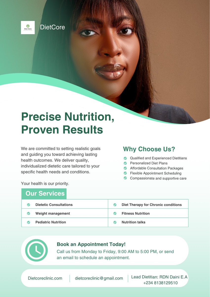 Miss_Daini's tweet photo. Before you ask ChatGPT for a diet plan, remember this:

AI can give you general nutrition information, but it doesn’t replace individualized nutrition care.
Your calorie and nutrient needs depend on YOU.

That’s why Dietitians exist.👩🏼‍⚕️ https://t.co/bJ3IW1MHEx