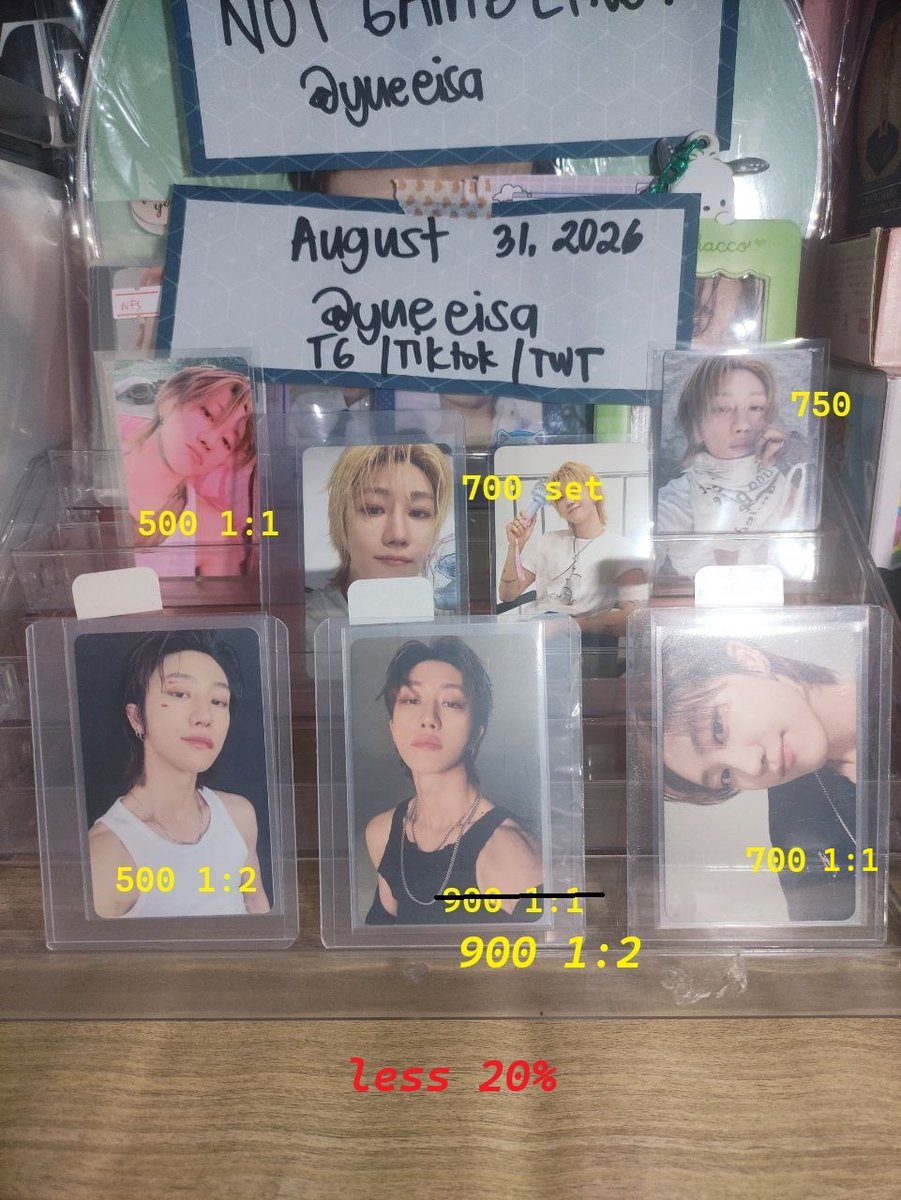 yueeisa's tweet photo. WTS LFB
Quitting Sale - SVT
See photo for INDV PRICE

MEMBER SET
HAO / THE8 – P6,500.00

LESS: 20% per PC

TIKTOK: yueeisa

MOD: J&amp;T only
Loc: Laguna
PF SF not included
For queries, send DM.
Thank you
#SEVENTEEN https://t.co/Tk2iXx1pZX