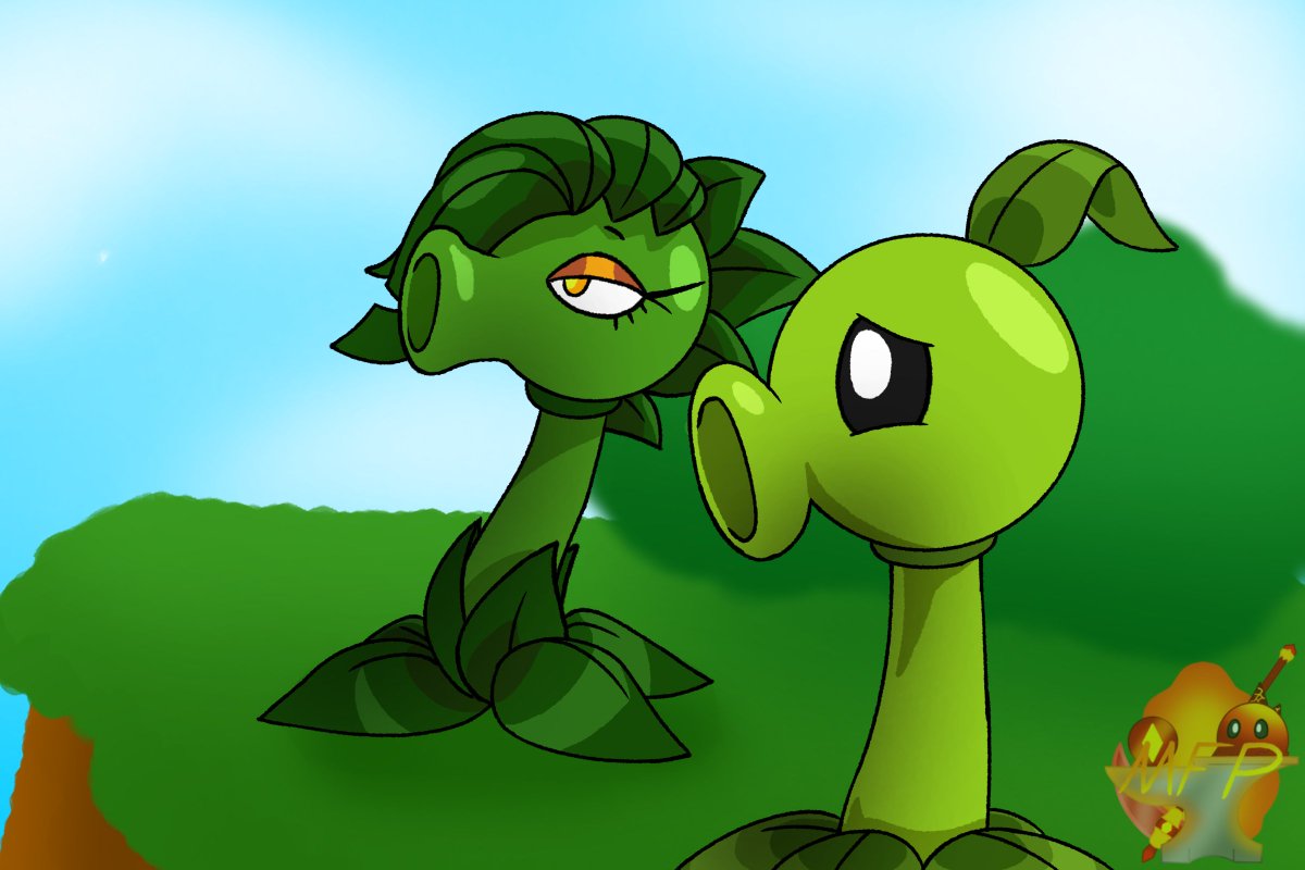 MortalFirePea's tweet photo. Still have time to know more. Even things are at peace right now. It's calm and perfect.

#PvZArt #PvZ #Fanart #PlantsVsZombies https://t.co/rGXBtcHLK5