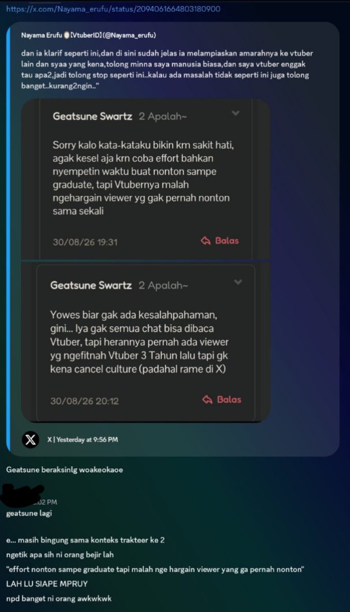 KurayamiEver's tweet photo. @Nayama_erufu Si paling problematik memang, mayan sih jdi topik circle https://t.co/6c4FPKiEkD