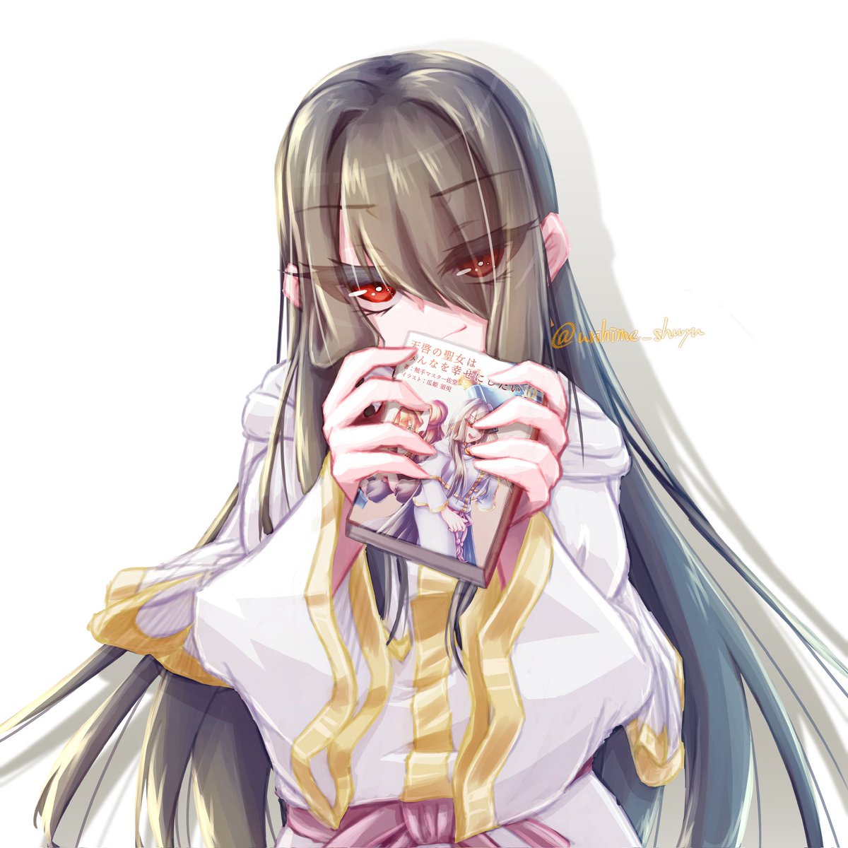 urihime_shuyu's tweet photo. 夏コミ新刊を持っているベルさん

#illustration #天啓聖女 https://t.co/b59Yv3a641