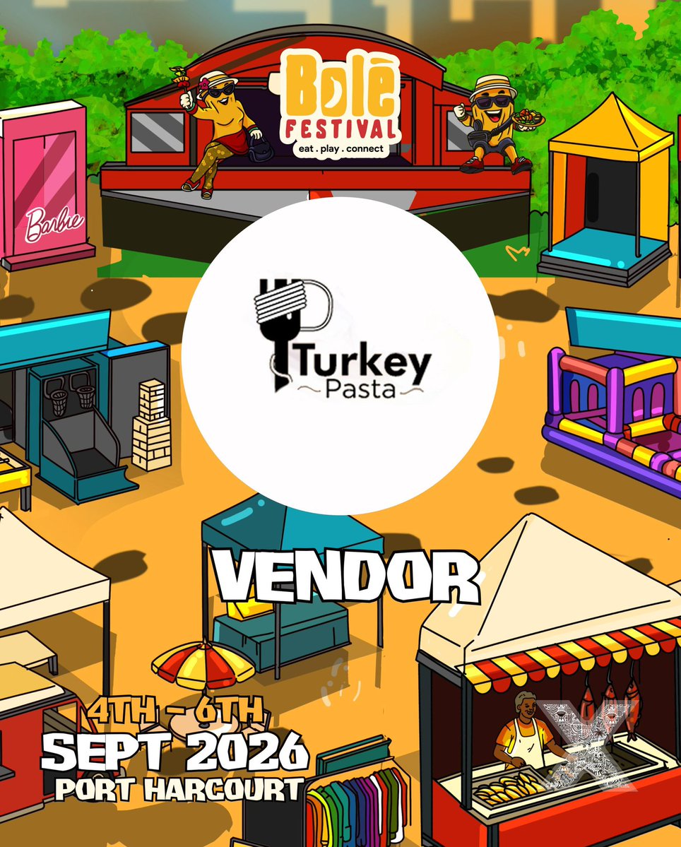 roastedturkey_'s tweet photo. HAPPY NEW WEEK FAMILy,
New week same Business 🔥🍝
Same quality
This is to announce to my X fam, TURKEYPASTA Will be at the upcoming #BOLEFESTIVAL2026
Do well to come through for us, come taste greatness. Food go choke for yall.
#portharcourt #bolefest #foodvendor https://t.co/NZHbLIQsQD
